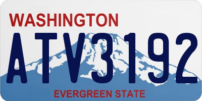 WA license plate ATV3192