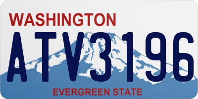 WA license plate ATV3196