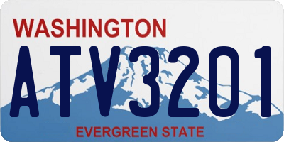 WA license plate ATV3201