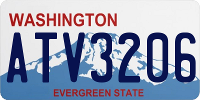 WA license plate ATV3206