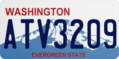 WA license plate ATV3209