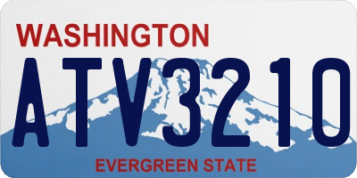 WA license plate ATV3210