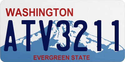 WA license plate ATV3211