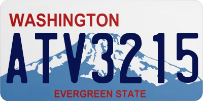 WA license plate ATV3215
