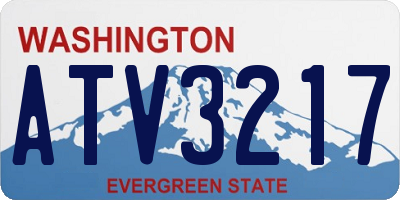 WA license plate ATV3217