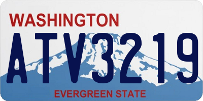 WA license plate ATV3219