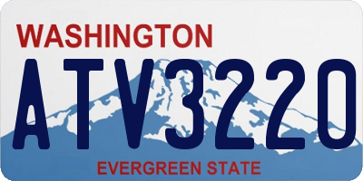 WA license plate ATV3220
