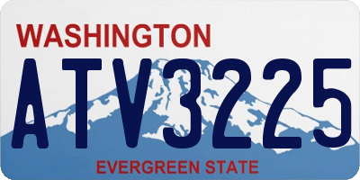 WA license plate ATV3225