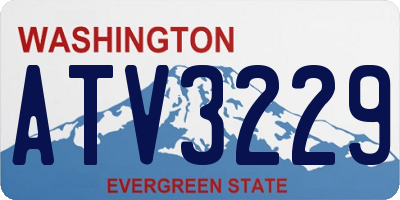 WA license plate ATV3229
