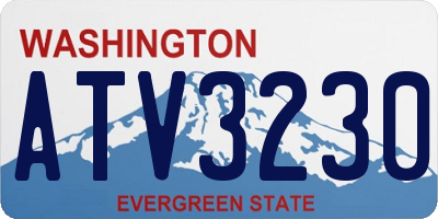 WA license plate ATV3230
