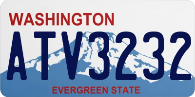 WA license plate ATV3232
