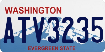 WA license plate ATV3235