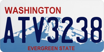 WA license plate ATV3238