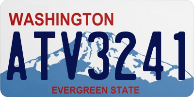 WA license plate ATV3241