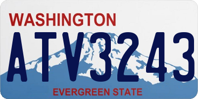 WA license plate ATV3243