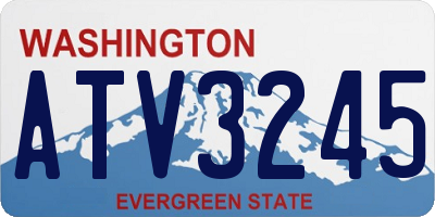 WA license plate ATV3245