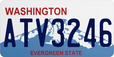 WA license plate ATV3246