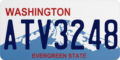 WA license plate ATV3248