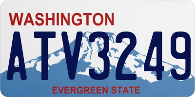 WA license plate ATV3249