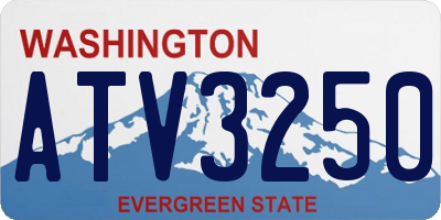 WA license plate ATV3250