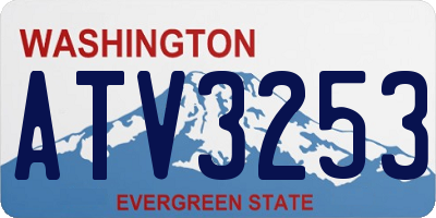 WA license plate ATV3253