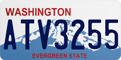 WA license plate ATV3255