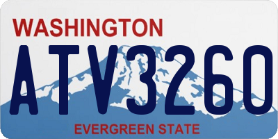 WA license plate ATV3260
