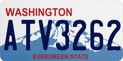 WA license plate ATV3262