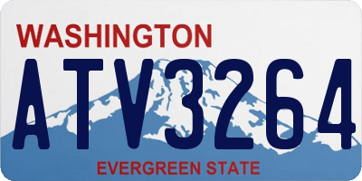 WA license plate ATV3264