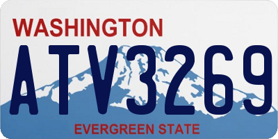 WA license plate ATV3269
