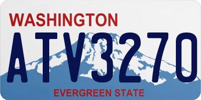 WA license plate ATV3270