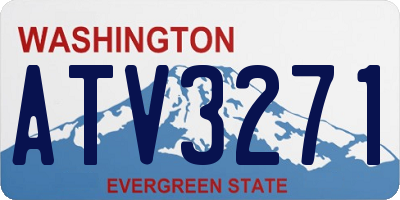 WA license plate ATV3271