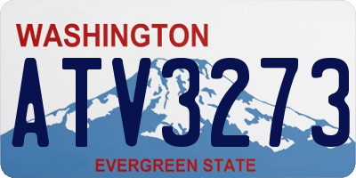 WA license plate ATV3273