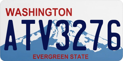WA license plate ATV3276