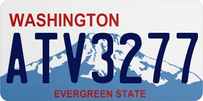 WA license plate ATV3277