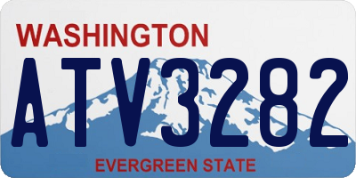 WA license plate ATV3282