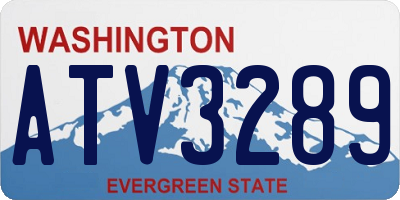 WA license plate ATV3289