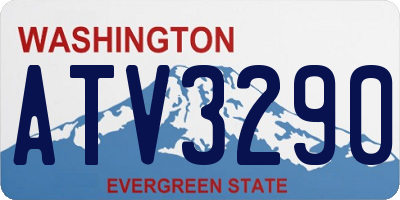 WA license plate ATV3290