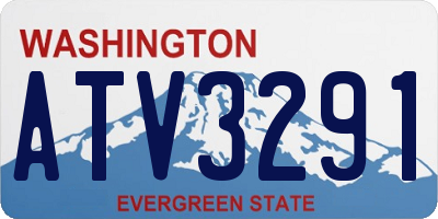 WA license plate ATV3291