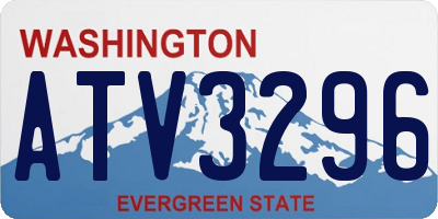 WA license plate ATV3296