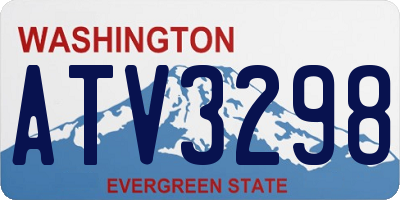 WA license plate ATV3298