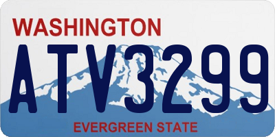 WA license plate ATV3299