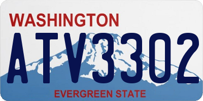 WA license plate ATV3302