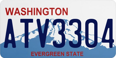 WA license plate ATV3304