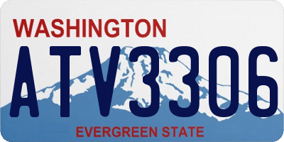 WA license plate ATV3306