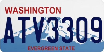 WA license plate ATV3309
