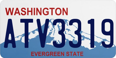 WA license plate ATV3319