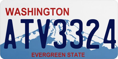 WA license plate ATV3324