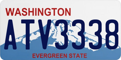 WA license plate ATV3338