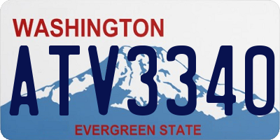 WA license plate ATV3340